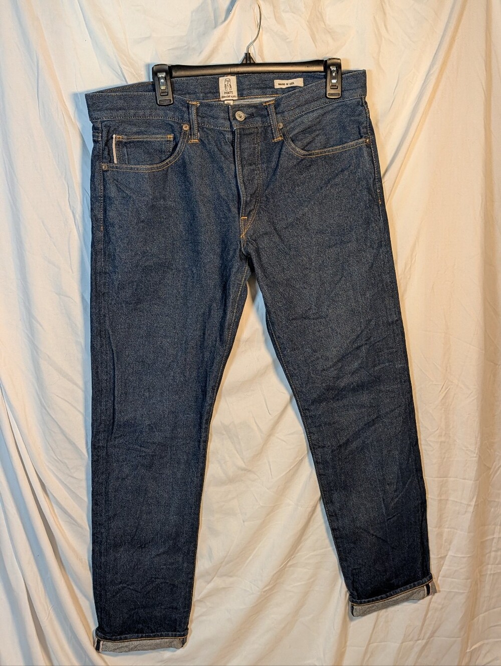 Men's Kato Dark Blue Denim Jeans - Classic Straight Fit